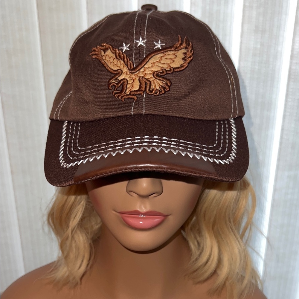 Men / Women Brown Cap with Eagle Embroidery